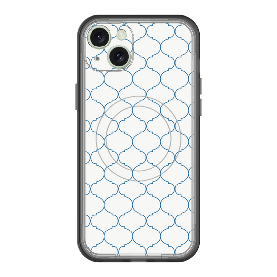 スリムプロテクションプレミアムケース with MagSafe［ Moroccan1 -Blue ］