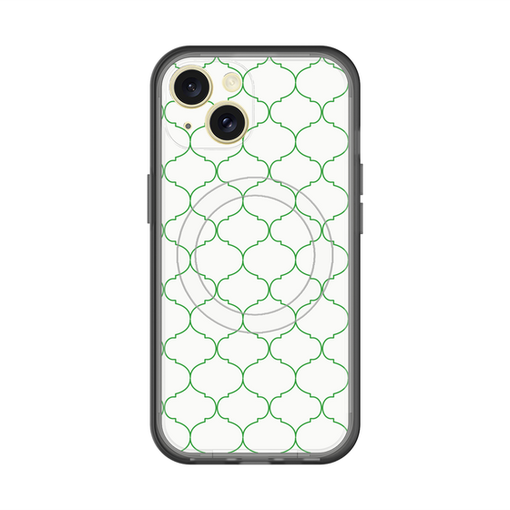 スリムプロテクションプレミアムケース with MagSafe［ Moroccan1 -Green ］