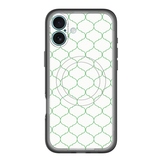 スリムプロテクションプレミアムケース with MagSafe［ Moroccan1 -Green ］