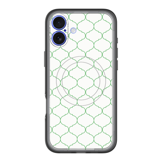 スリムプロテクションプレミアムケース with MagSafe［ Moroccan1 -Green ］