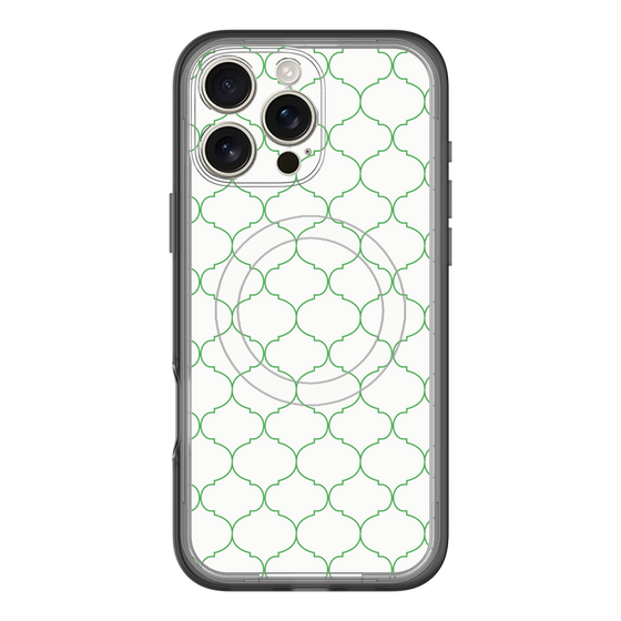 スリムプロテクションプレミアムケース with MagSafe［ Moroccan1 -Green ］