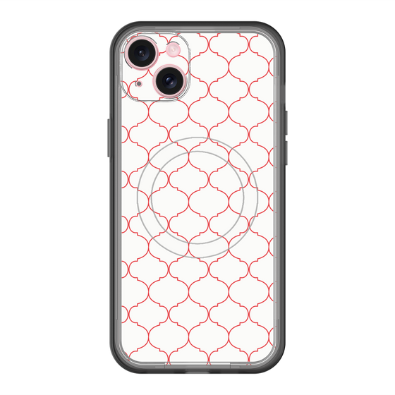 スリムプロテクションプレミアムケース with MagSafe［ Moroccan1 -Red ］