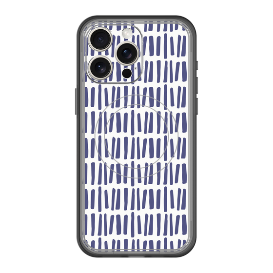 スリムプロテクションプレミアムケース with MagSafe［ Nordic - Blue ］
