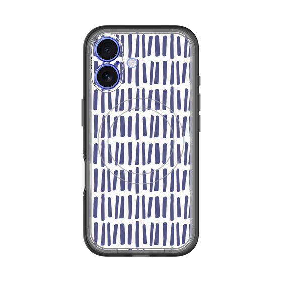 スリムプロテクションプレミアムケース with MagSafe［ Nordic - Blue ］