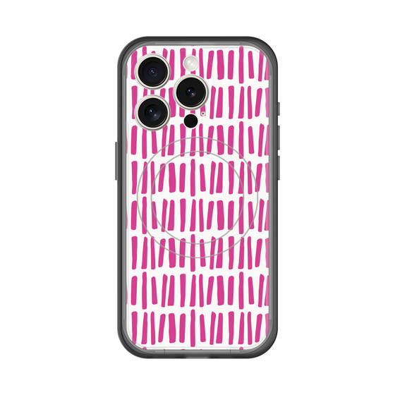 スリムプロテクションプレミアムケース with MagSafe［ Nordic - Pink ］