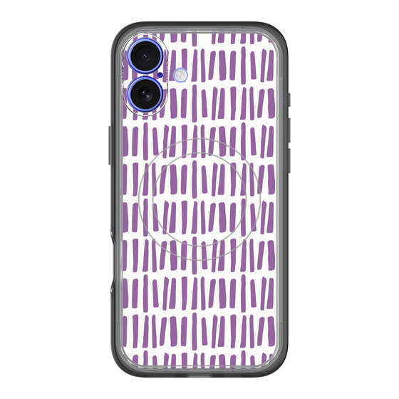 スリムプロテクションプレミアムケース with MagSafe［ Nordic - Purple ］