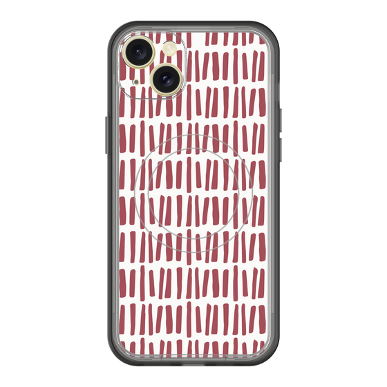 スリムプロテクションプレミアムケース with MagSafe［ Nordic - Red ］