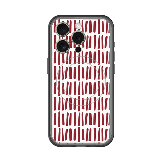 スリムプロテクションプレミアムケース with MagSafe［ Nordic - Red ］