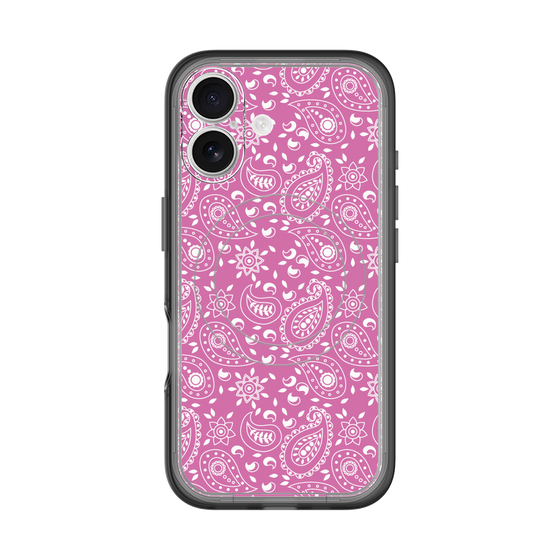 スリムプロテクションプレミアムケース with MagSafe［ ペイズリー - Pink ］
