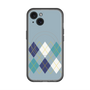スリムプロテクションプレミアムケース with MagSafe［ Nordic Argyle - Blue ］