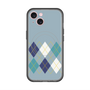 スリムプロテクションプレミアムケース with MagSafe［ Nordic Argyle - Blue ］