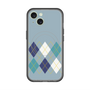 スリムプロテクションプレミアムケース with MagSafe［ Nordic Argyle - Blue ］