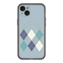 スリムプロテクションプレミアムケース with MagSafe［ Nordic Argyle - Blue ］