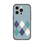 スリムプロテクションプレミアムケース with MagSafe［ Nordic Argyle - Blue ］