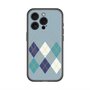スリムプロテクションプレミアムケース with MagSafe［ Nordic Argyle - Blue ］