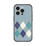 スリムプロテクションプレミアムケース with MagSafe［ Nordic Argyle - Blue ］