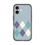 スリムプロテクションプレミアムケース with MagSafe［ Nordic Argyle - Blue ］