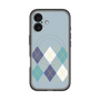 スリムプロテクションプレミアムケース with MagSafe［ Nordic Argyle - Blue ］