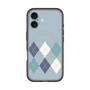 スリムプロテクションプレミアムケース with MagSafe［ Nordic Argyle - Blue ］