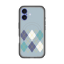 スリムプロテクションプレミアムケース with MagSafe［ Nordic Argyle - Blue ］