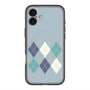 スリムプロテクションプレミアムケース with MagSafe［ Nordic Argyle - Blue ］