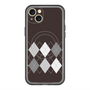 スリムプロテクションプレミアムケース with MagSafe［ Nordic Argyle - Black ］