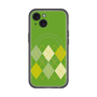 スリムプロテクションプレミアムケース with MagSafe［ Nordic Argyle - Green ］