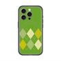 スリムプロテクションプレミアムケース with MagSafe［ Nordic Argyle - Green ］