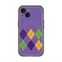 スリムプロテクションプレミアムケース with MagSafe［ Nordic Argyle - Purple ］