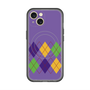 スリムプロテクションプレミアムケース with MagSafe［ Nordic Argyle - Purple ］