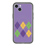 スリムプロテクションプレミアムケース with MagSafe［ Nordic Argyle - Purple ］