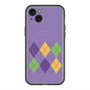 スリムプロテクションプレミアムケース with MagSafe［ Nordic Argyle - Purple ］
