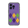 スリムプロテクションプレミアムケース with MagSafe［ Nordic Argyle - Purple ］