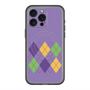 スリムプロテクションプレミアムケース with MagSafe［ Nordic Argyle - Purple ］