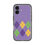 スリムプロテクションプレミアムケース with MagSafe［ Nordic Argyle - Purple ］