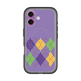 スリムプロテクションプレミアムケース with MagSafe［ Nordic Argyle - Purple ］