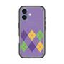 スリムプロテクションプレミアムケース with MagSafe［ Nordic Argyle - Purple ］
