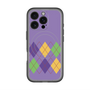 スリムプロテクションプレミアムケース with MagSafe［ Nordic Argyle - Purple ］