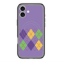 スリムプロテクションプレミアムケース with MagSafe［ Nordic Argyle - Purple ］
