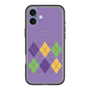 スリムプロテクションプレミアムケース with MagSafe［ Nordic Argyle - Purple ］