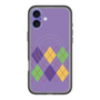 スリムプロテクションプレミアムケース with MagSafe［ Nordic Argyle - Purple ］