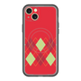 スリムプロテクションプレミアムケース with MagSafe［ Nordic Argyle - Red ］