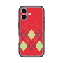 スリムプロテクションプレミアムケース with MagSafe［ Nordic Argyle - Red ］