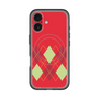 スリムプロテクションプレミアムケース with MagSafe［ Nordic Argyle - Red ］