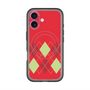 スリムプロテクションプレミアムケース with MagSafe［ Nordic Argyle - Red ］