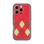 スリムプロテクションプレミアムケース with MagSafe［ Nordic Argyle - Red ］