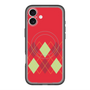 スリムプロテクションプレミアムケース with MagSafe［ Nordic Argyle - Red ］