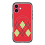 スリムプロテクションプレミアムケース with MagSafe［ Nordic Argyle - Red ］