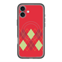 スリムプロテクションプレミアムケース with MagSafe［ Nordic Argyle - Red ］