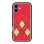 スリムプロテクションプレミアムケース with MagSafe［ Nordic Argyle - Red ］